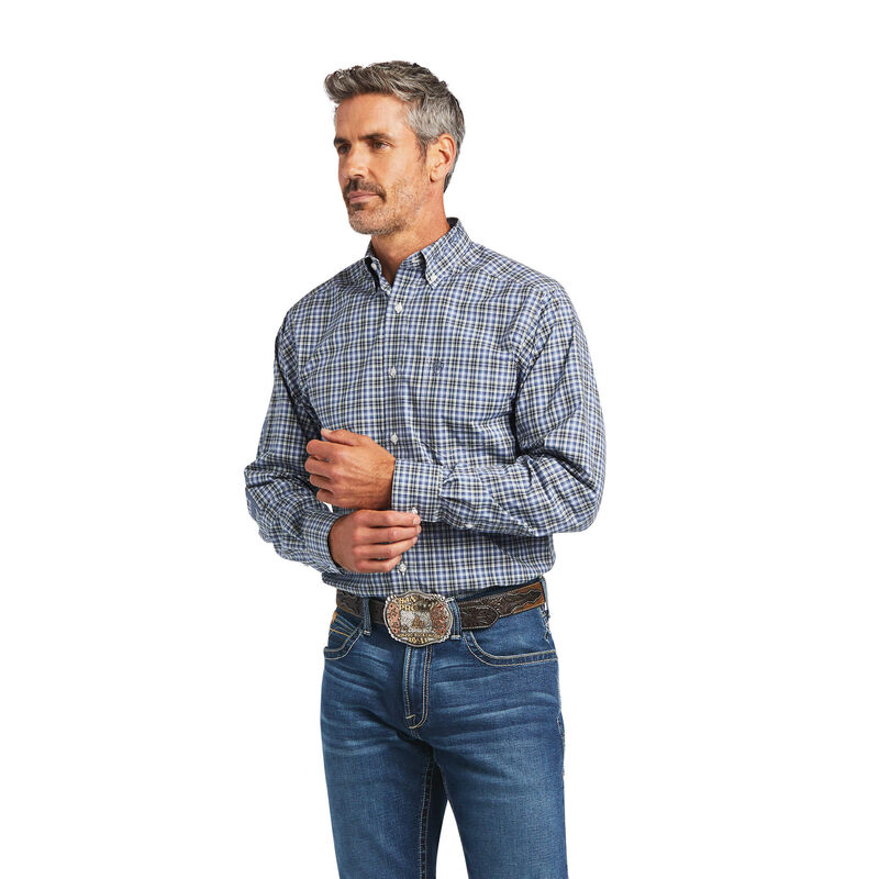 Ariat Hemden Herren - Pro Series Adriel Fitted Blau/Grün ( BOPDX-1374 )